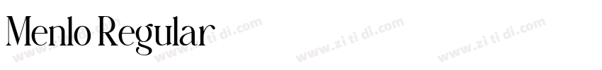 Menlo Regular字体转换